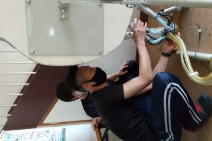 酪農ヘルパー体験に来てくれました!②